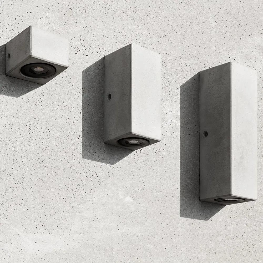 Large Outdoor Wall Light - Concrete
