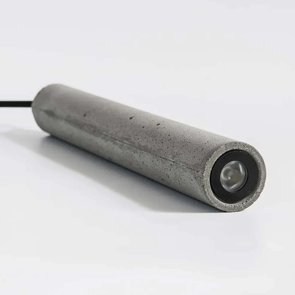 Large Pendant Light Linear Design - Concrete