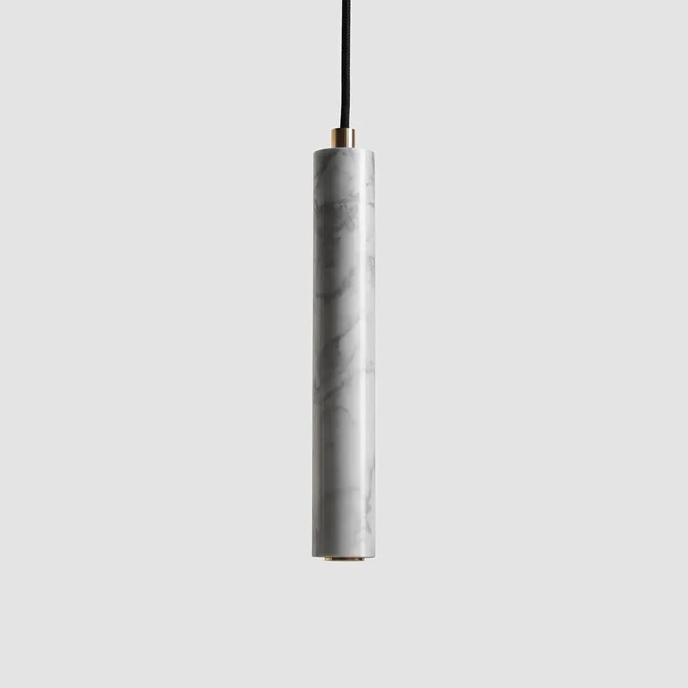 Linear Pendant Light with LED - Black, Lava Stone