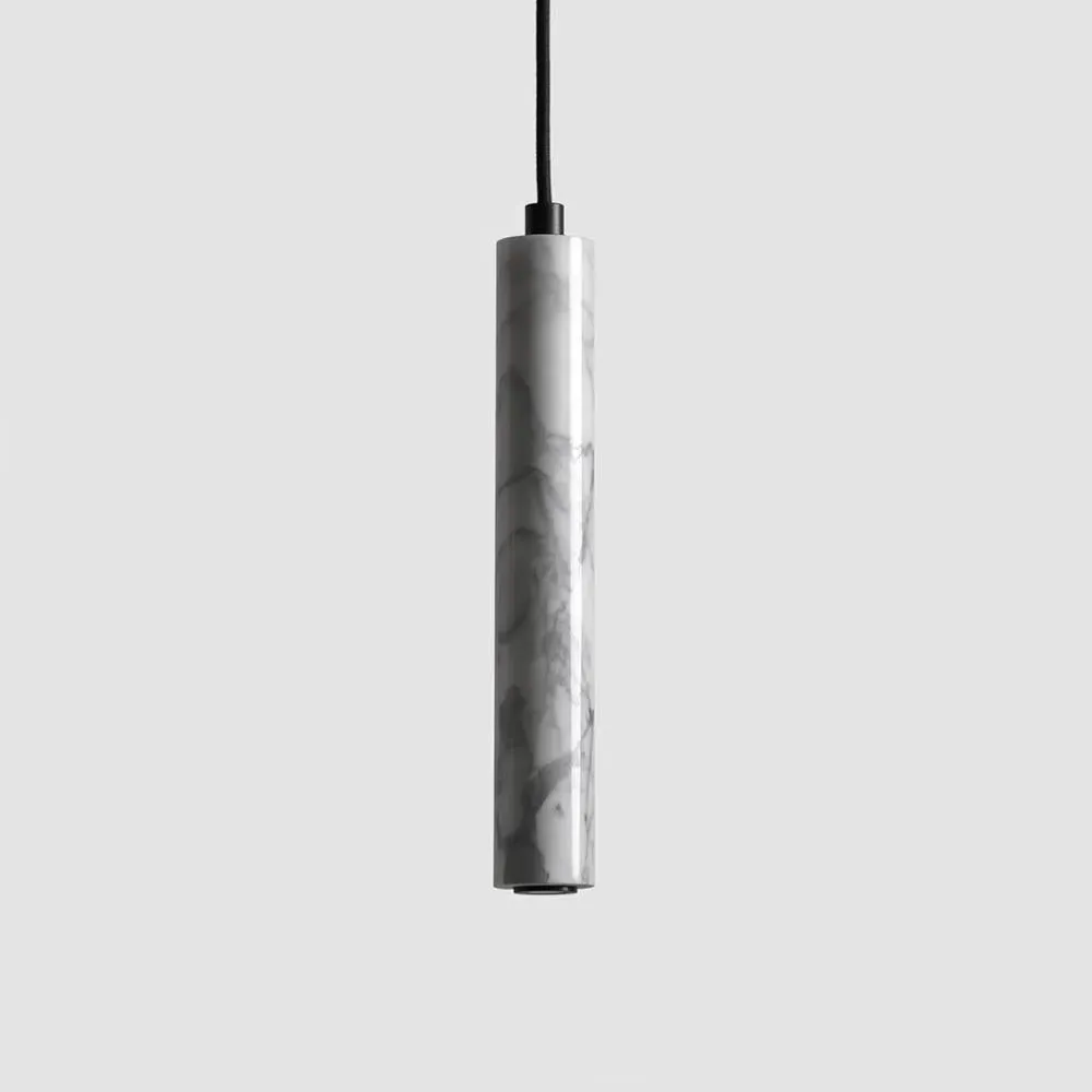 Linear Pendant Light with LED - Black, Lava Stone