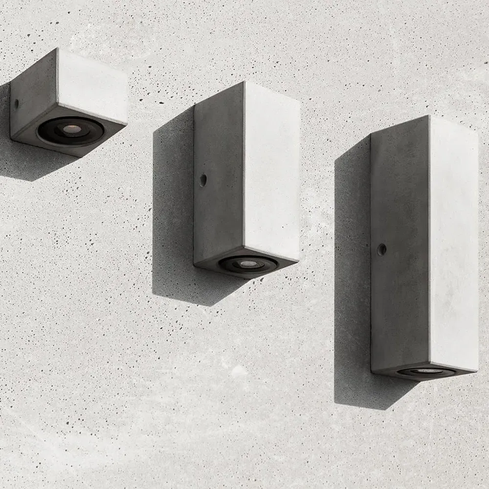 Medium Outdoor Wall Light - Concrete image