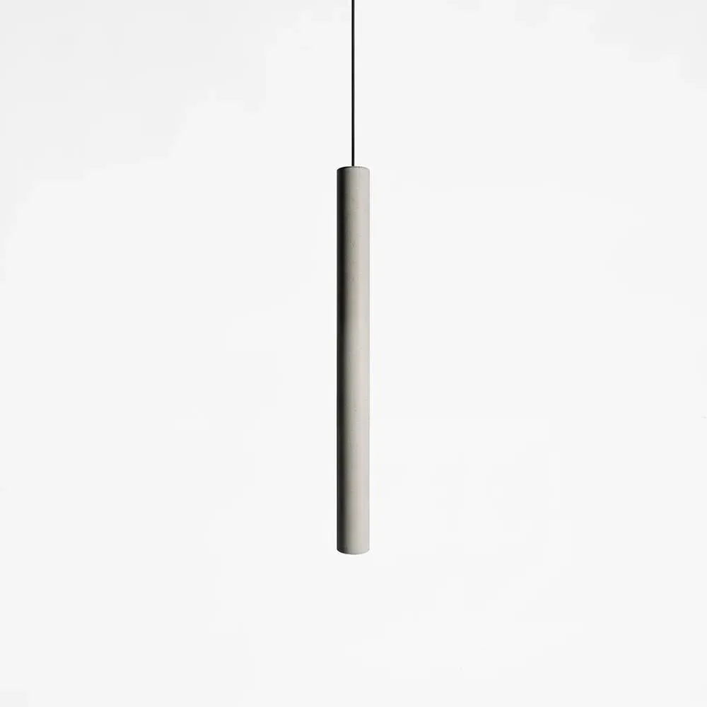 Medium Pendant Light Linear Design - Concrete