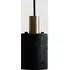 N Pendant Light - Brass, Lava Stone