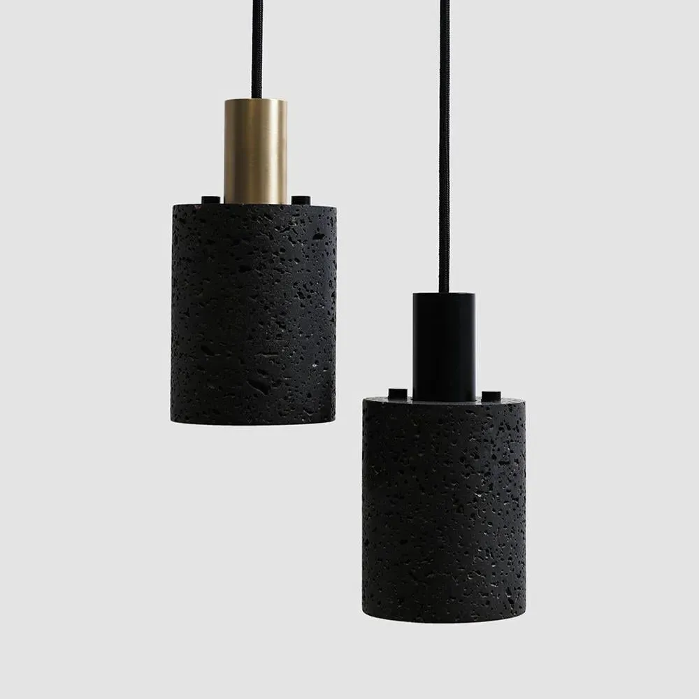 N Pendant Light Linear Design - White, Marble