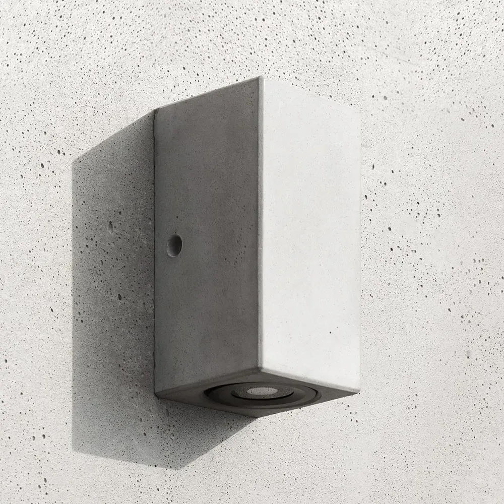 Small Outdoor Wall Light - Concrete