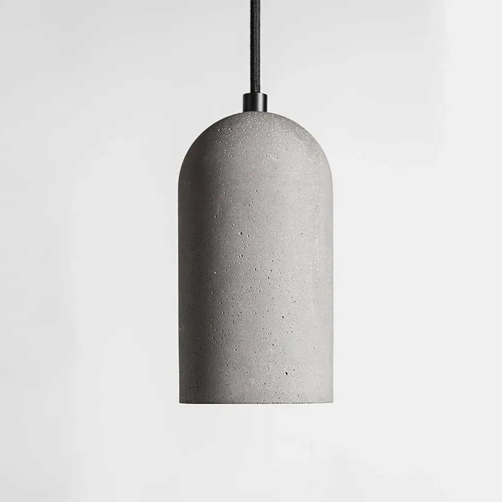 U Pendant Light - Black, Concrete image