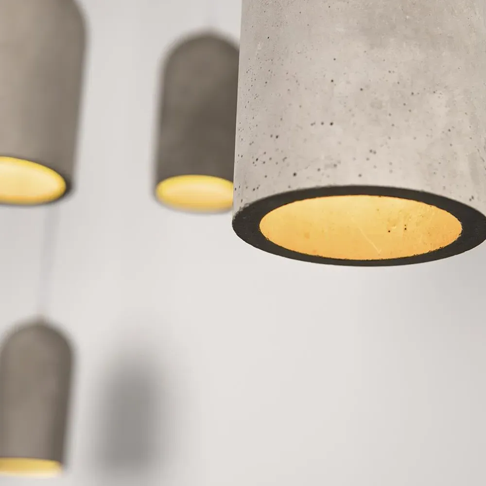 U Pendant Light - Brass, White Marble