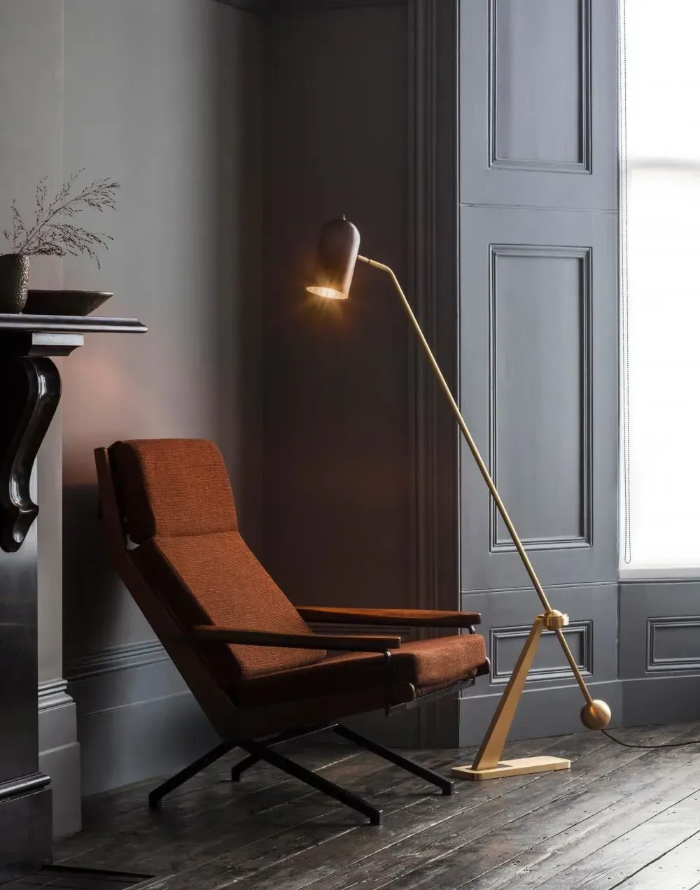 Adjustable Floor Lamp - Bronze, Brass