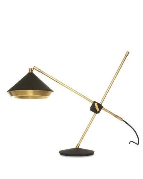 Adjustable Table Lamp - Black, Brass image