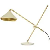 Adjustable Table Lamp - White, Brass