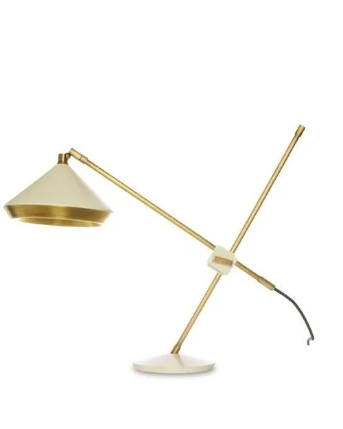Adjustable Table Lamp - White, Brass