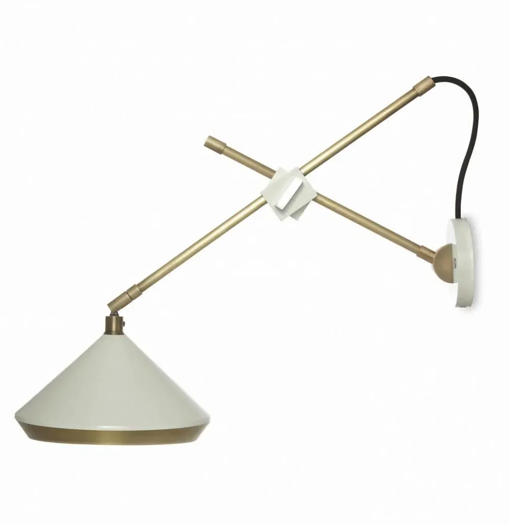 Adjustable Wall Light - Brass, Metal image