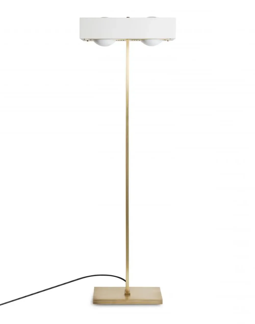 Floor Lamp with Double Stand - Black, Brass