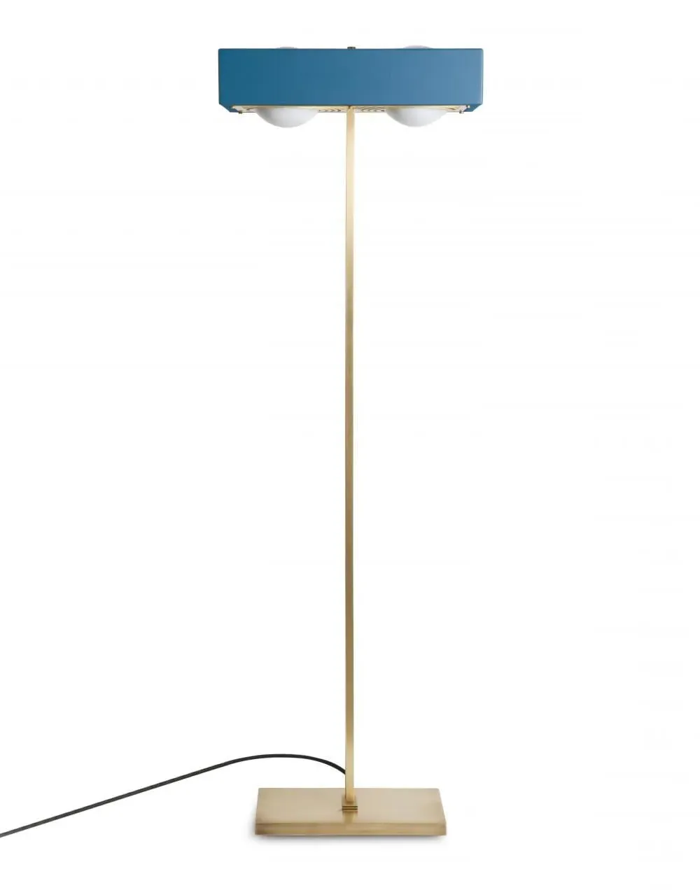 Kernel Floor Lamp with Double Stand - Blue, Brass image