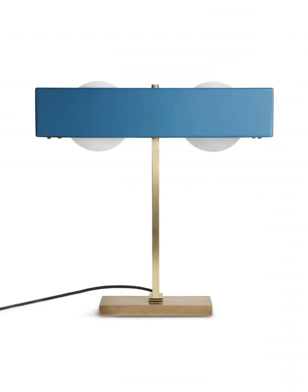 Kernel Table Lamp with Opal Glass - Blue, Brass