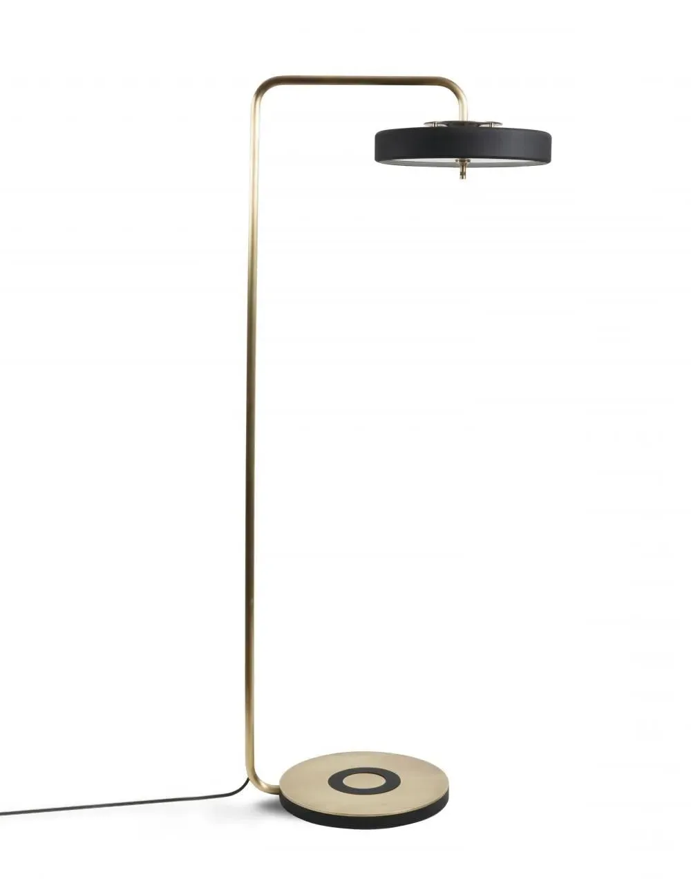 Overhanging Floor Lamp - Blue, Brass