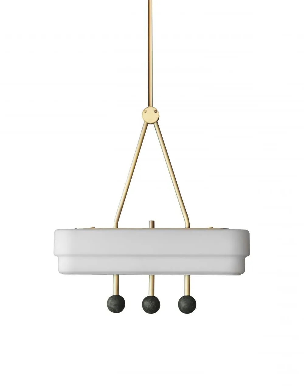 Pendant Light with Bluetooth Control - Green, Marble image