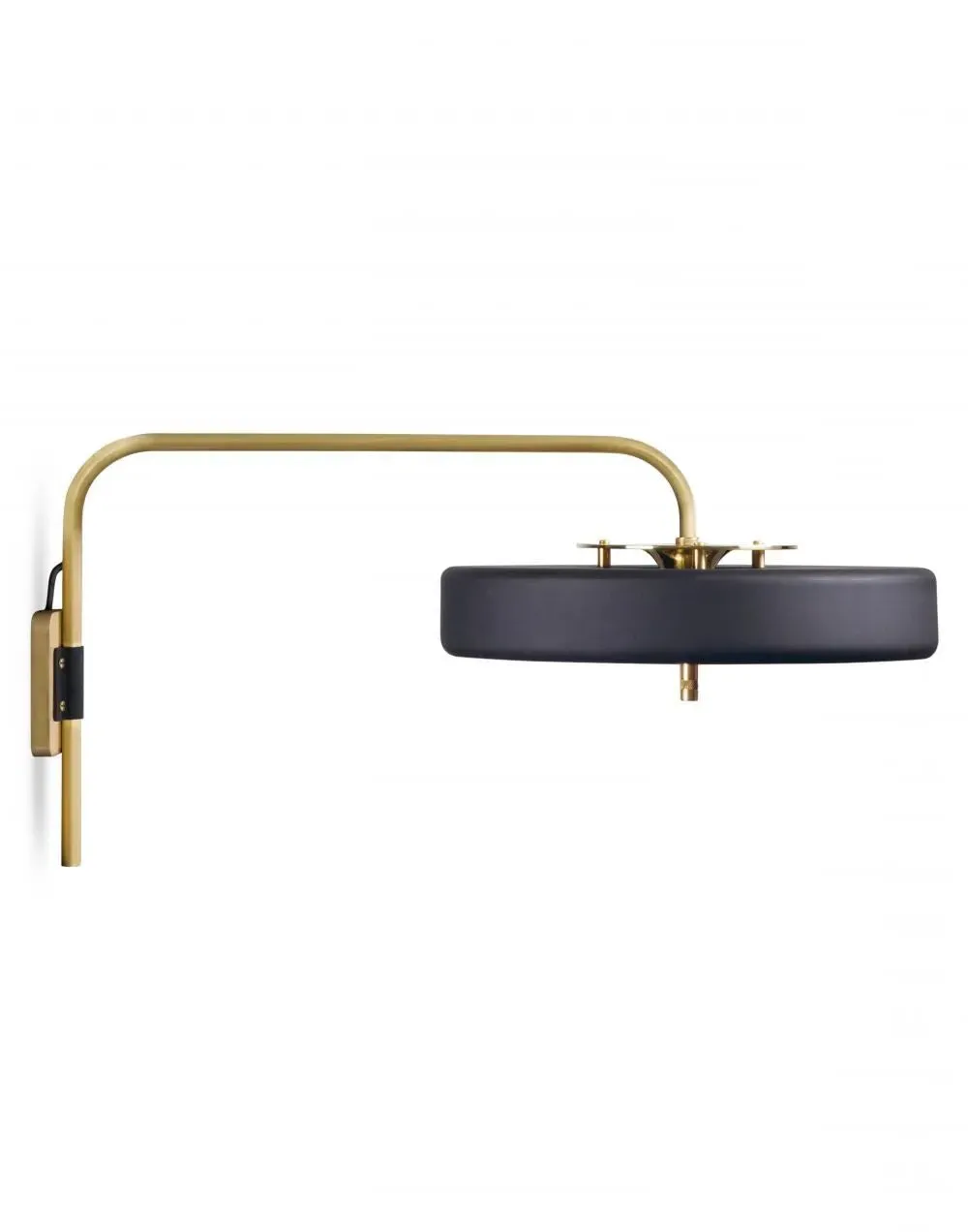 Rotating Wall Light with Diffuser - Blue, Brass