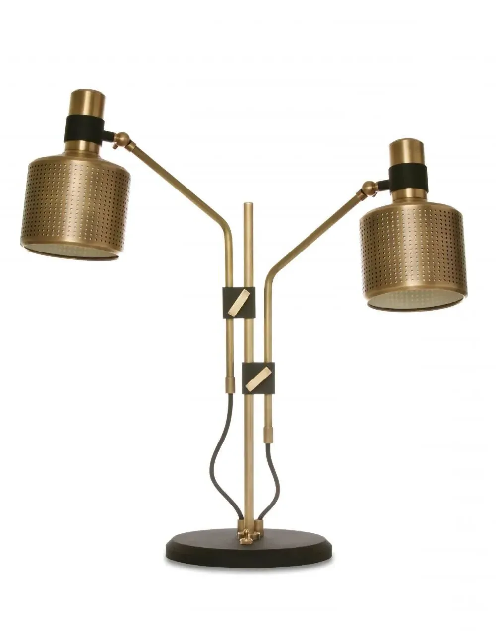 Single Arm Table Lamp - Brass