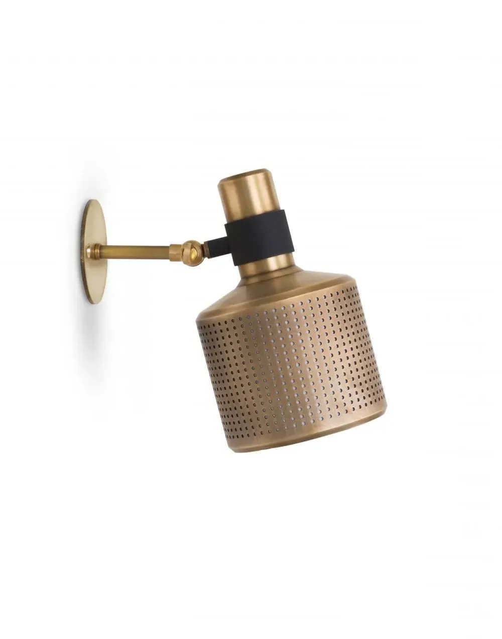 Single Arm Wall Light - Brass