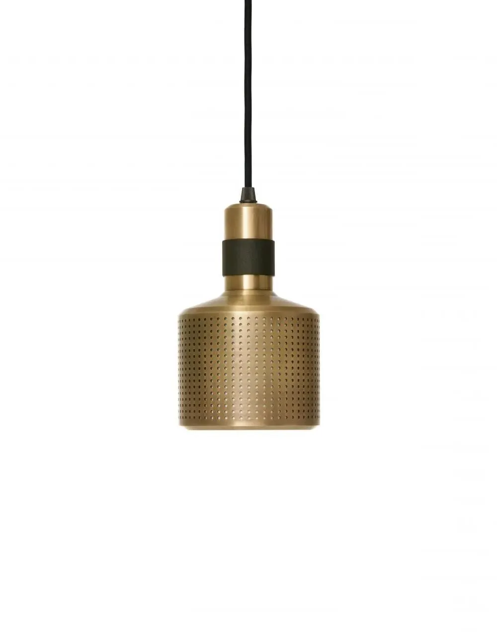 Single Pendant Light - Black, Brass