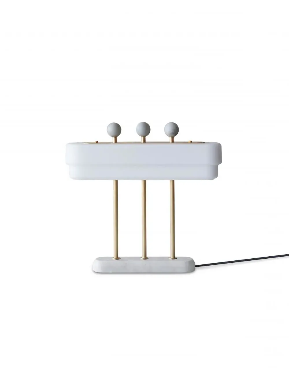 Table Lamp with Bluetooth Control - Green, Marble