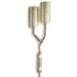 Yew Left Hand Wall Light - Brass, White
