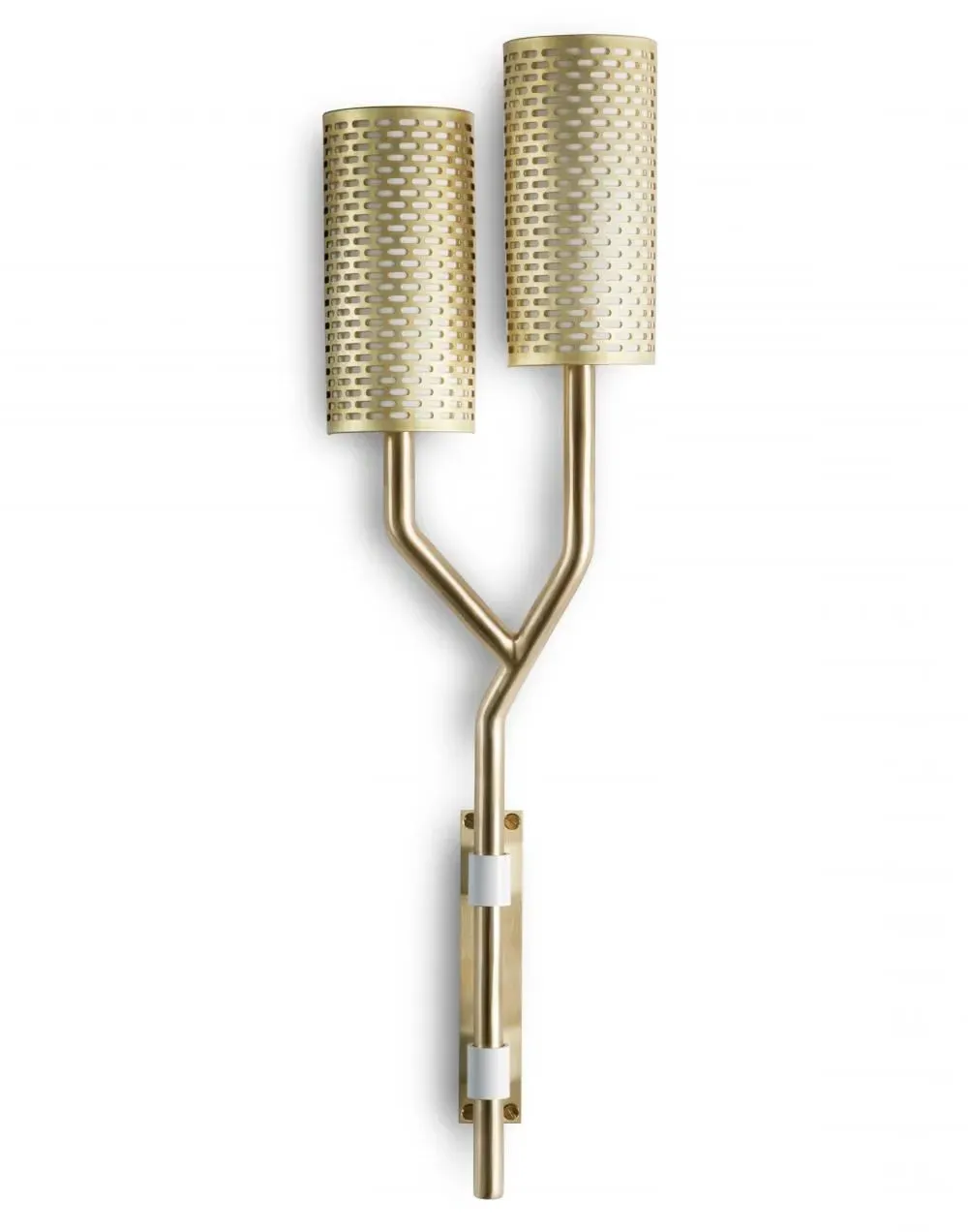 Yew Right Hand Wall Light - Brass, Black