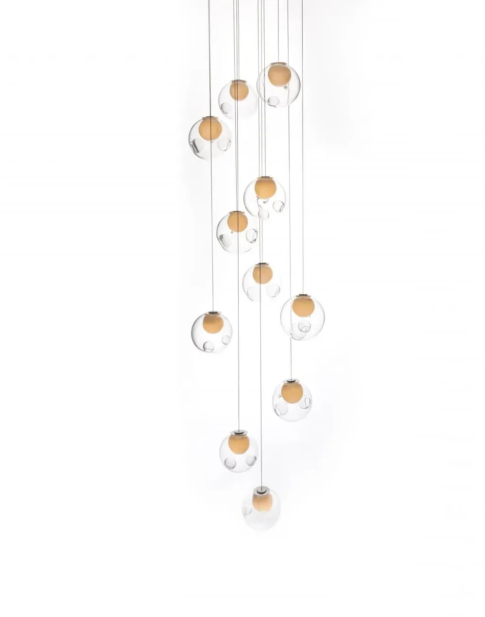 16-Light Pendant Cluster 1.5W LED - Clear, Glass