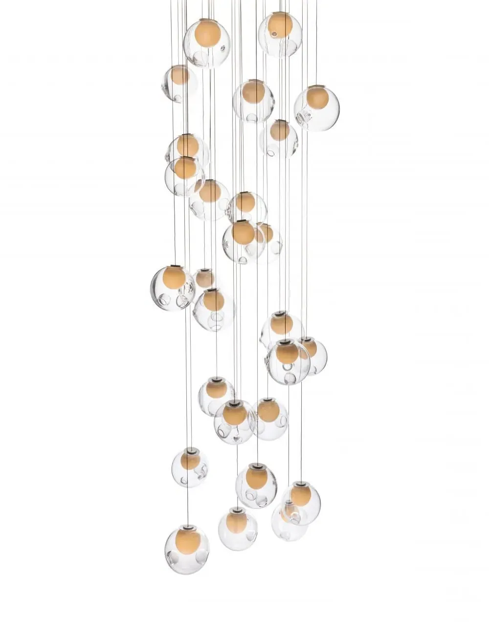 16-Light Pendant Cluster 1.5W LED - Clear, Glass