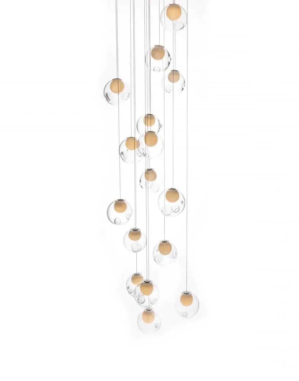 16-Light Pendant Cluster 1.5W LED - Clear, Glass image