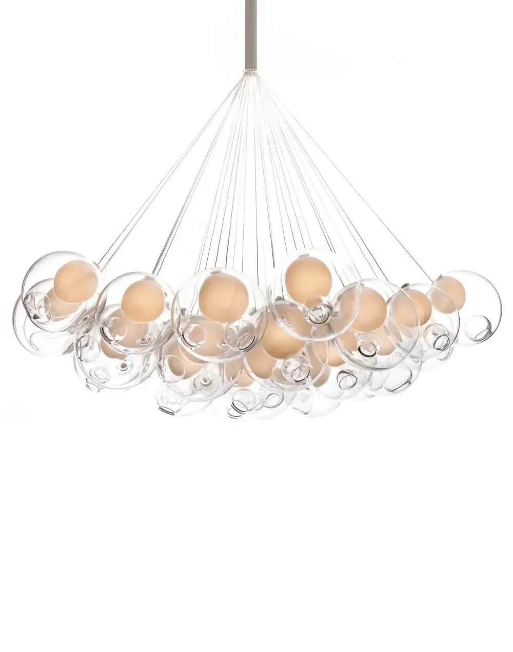 19-Light Cluster Pendant - Clear, Glass