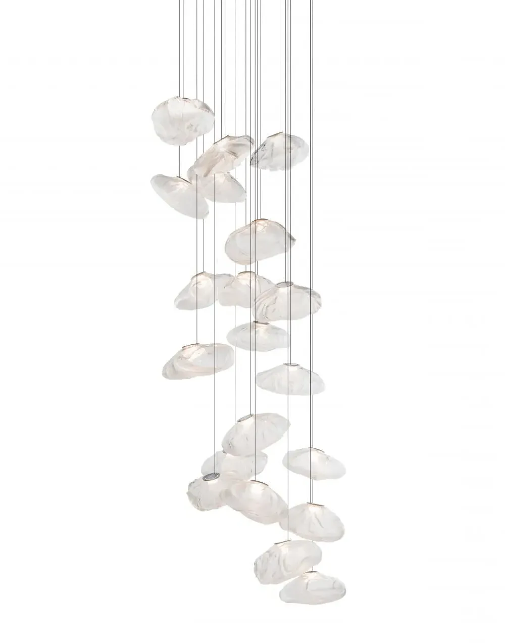 20-Pendant Light with Round Canopy - Grey