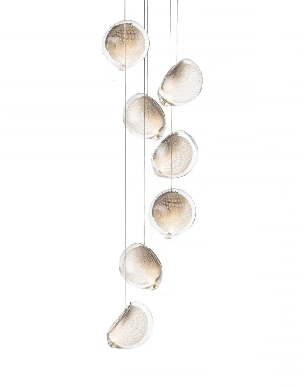 3-Light Pendant Cluster - Clear, Glass