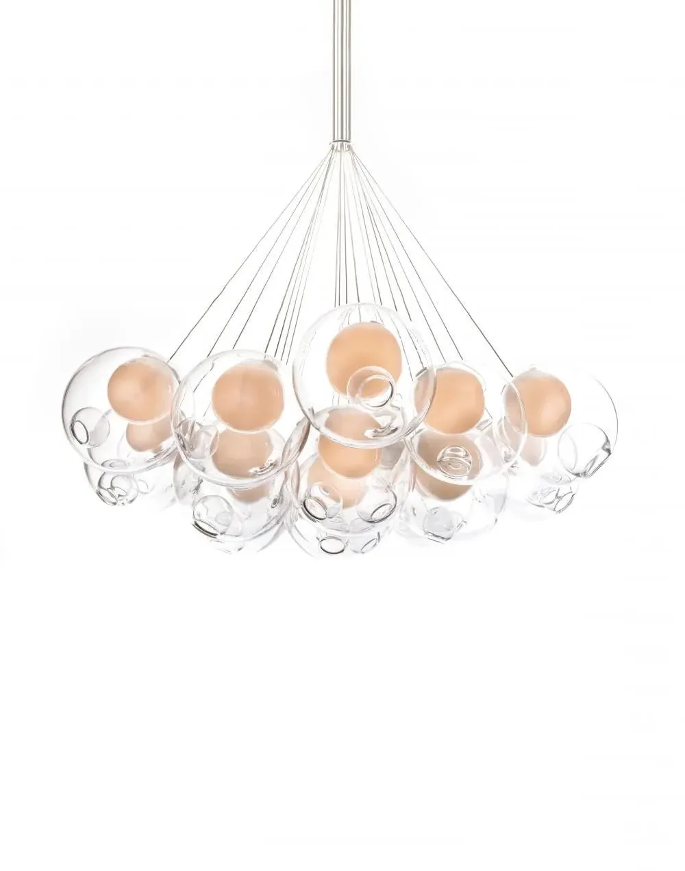 61-Light Cluster Pendant - Clear, Glass