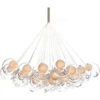 61-Light Cluster Pendant - Clear, Glass