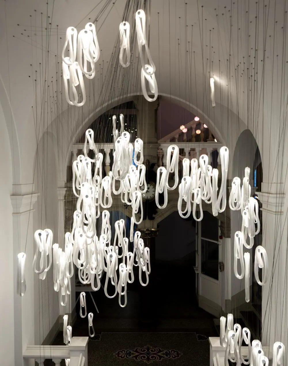 7-Cluster Pendant Light with Xenon Bulb - Glass