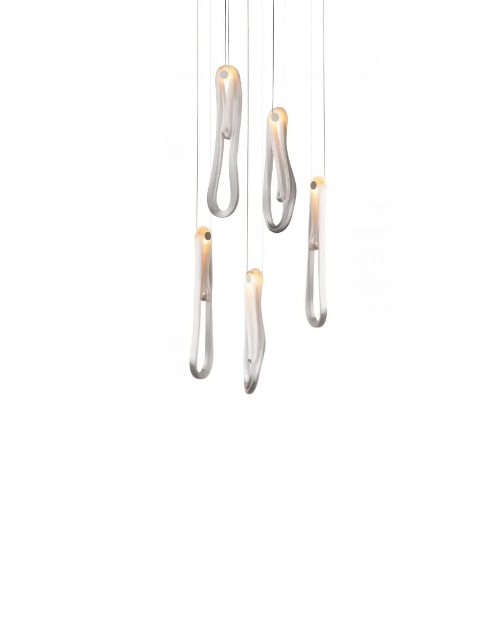 7-Cluster Pendant Light with Xenon Bulb - Glass