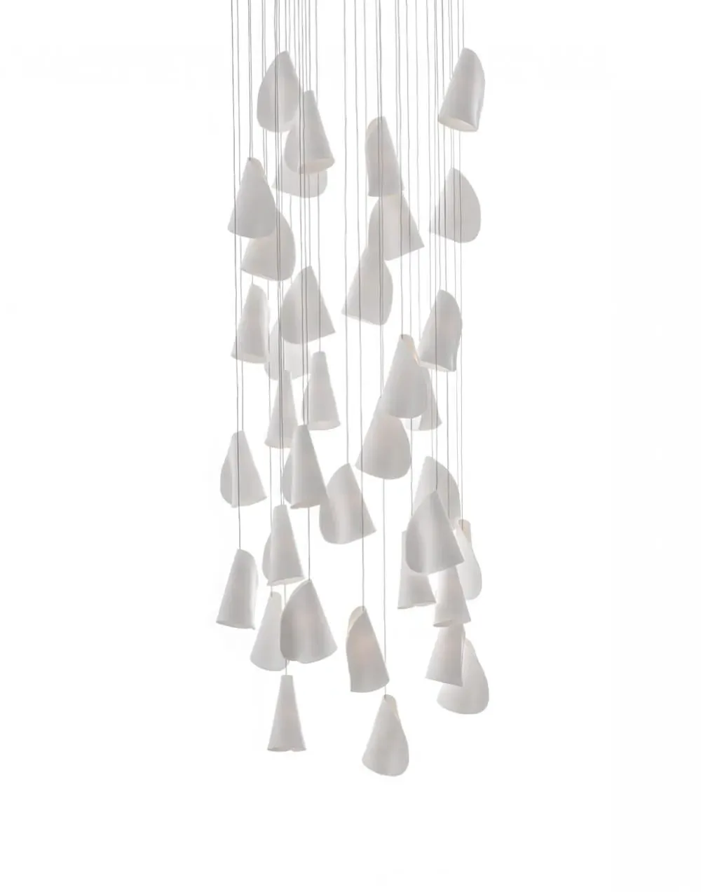 Series 21 11-Pendant Rectangle Canopy Light - Porcelain