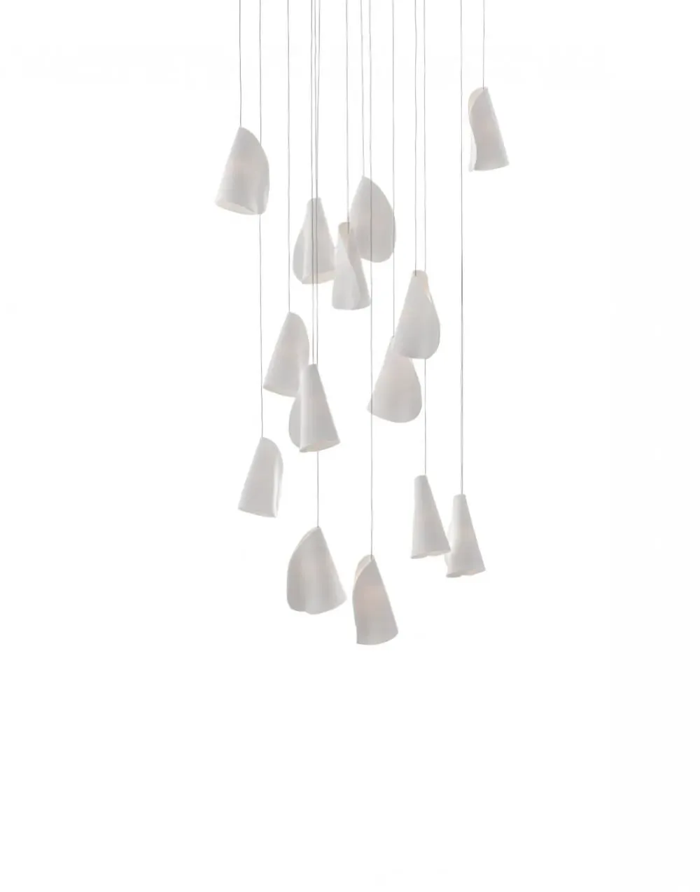 Series 21 14-Pendant Rectangle Canopy Light - Porcelain