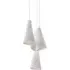 Series 21 3-Pendant Light - Porcelain