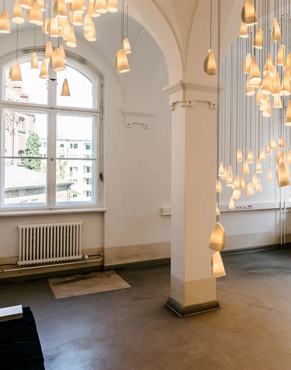 Series 21 50-Pendant Square Canopy Light - Porcelain