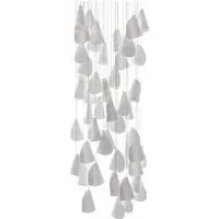 Series 21 50-Pendant Square Canopy Light - Porcelain