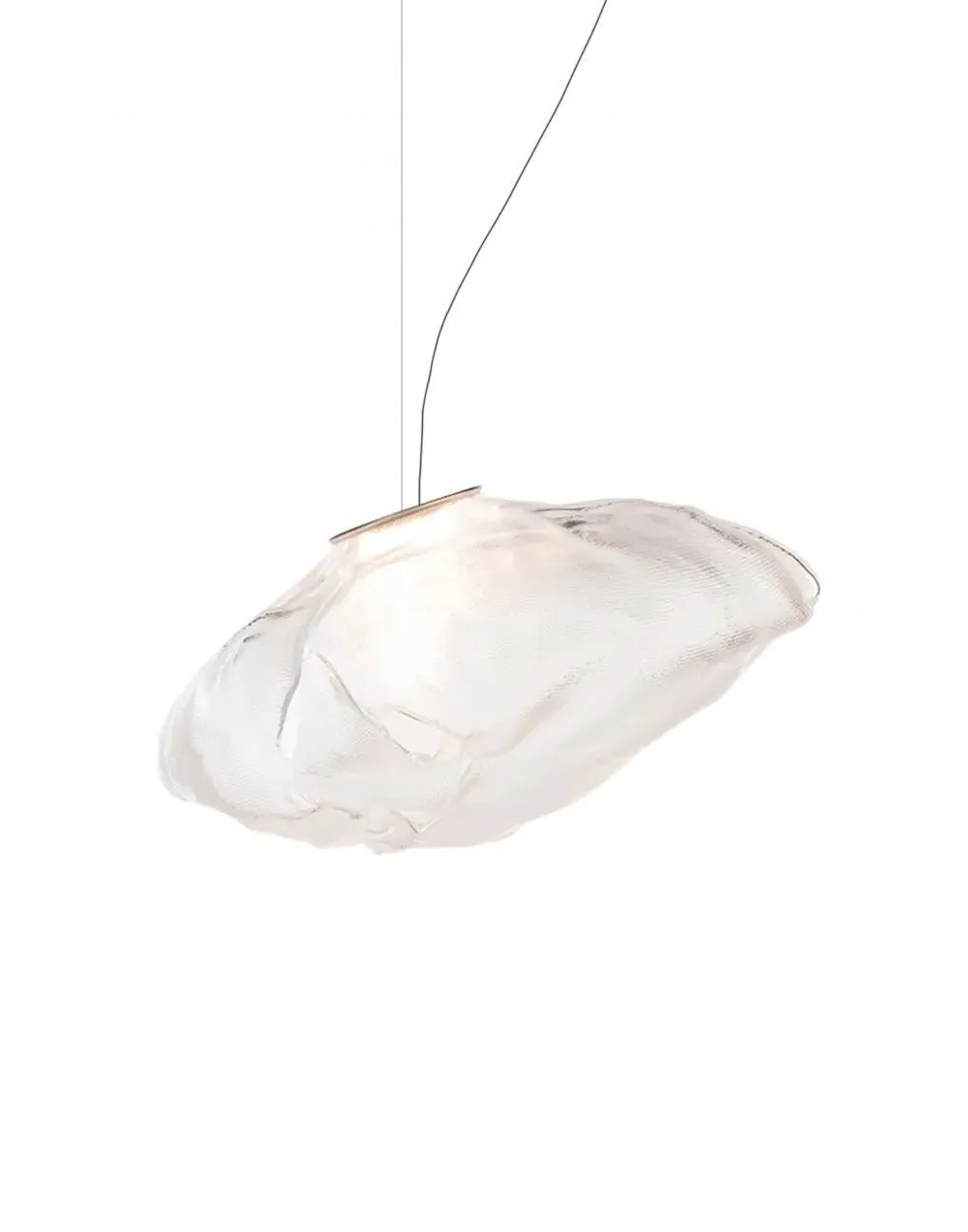 Single Pendant Light Semi Rigid - Clear, Glass
