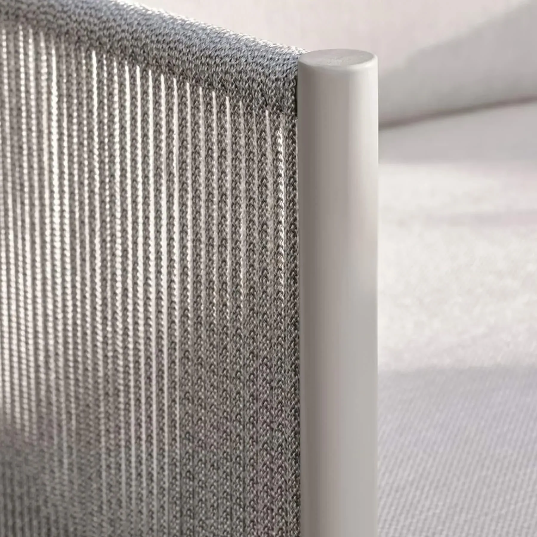 2-Seater Garden Sofa with Cord Arms - Sand