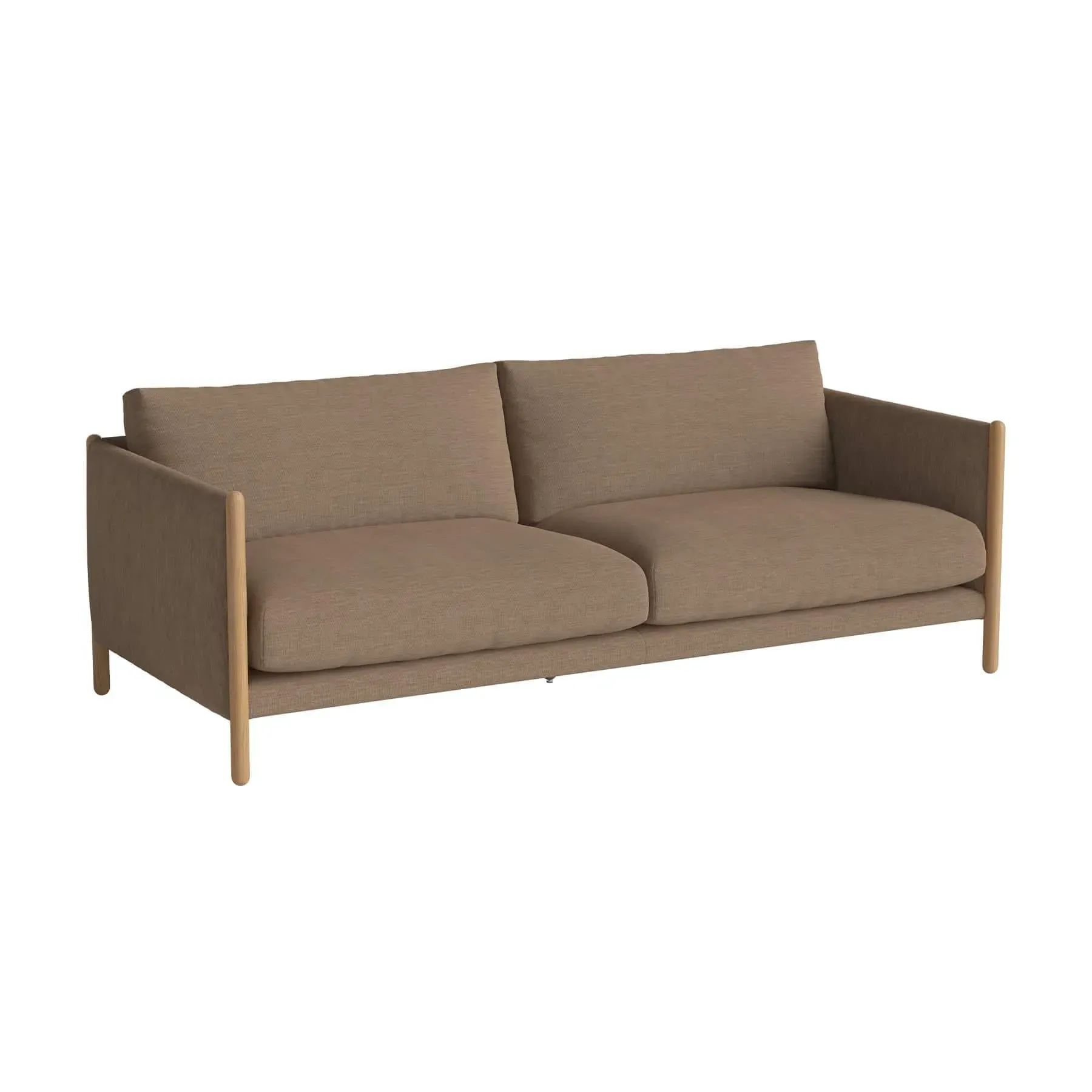2.5-Seater Sofa - Light Brown, Oak