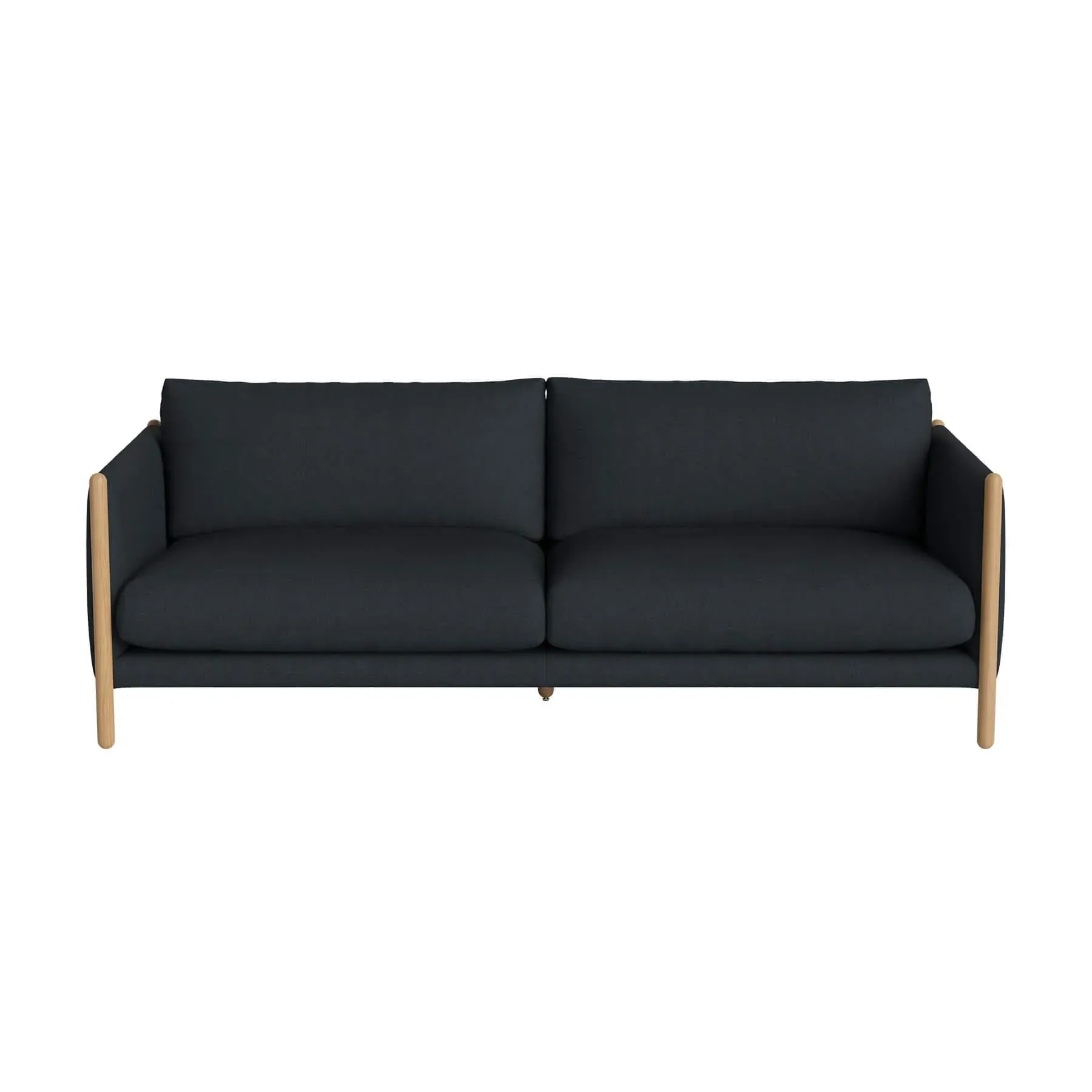 2.5-Seater Sofa - Navy, Oak