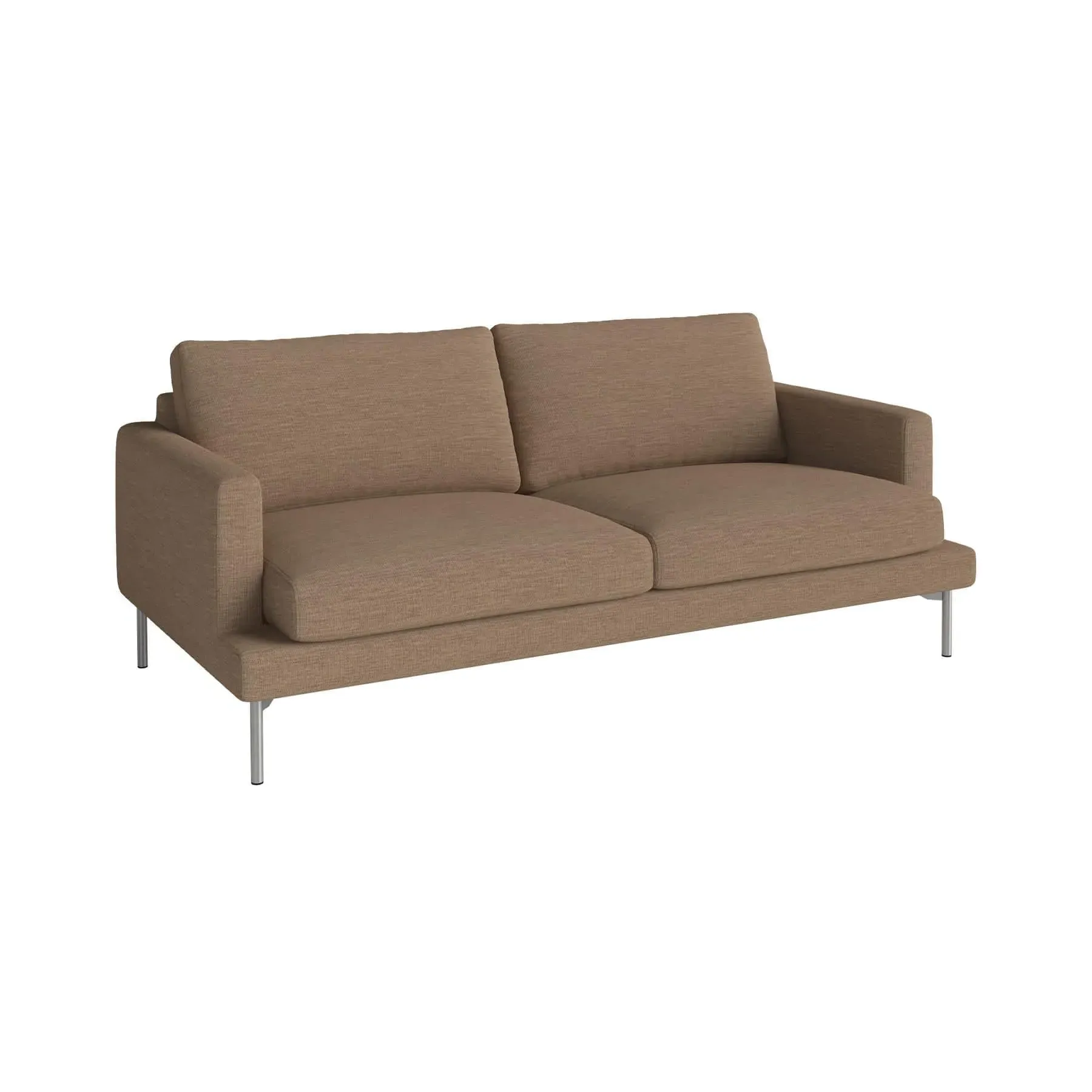 2.5-Seater Sofa with Removable Covers - Brown