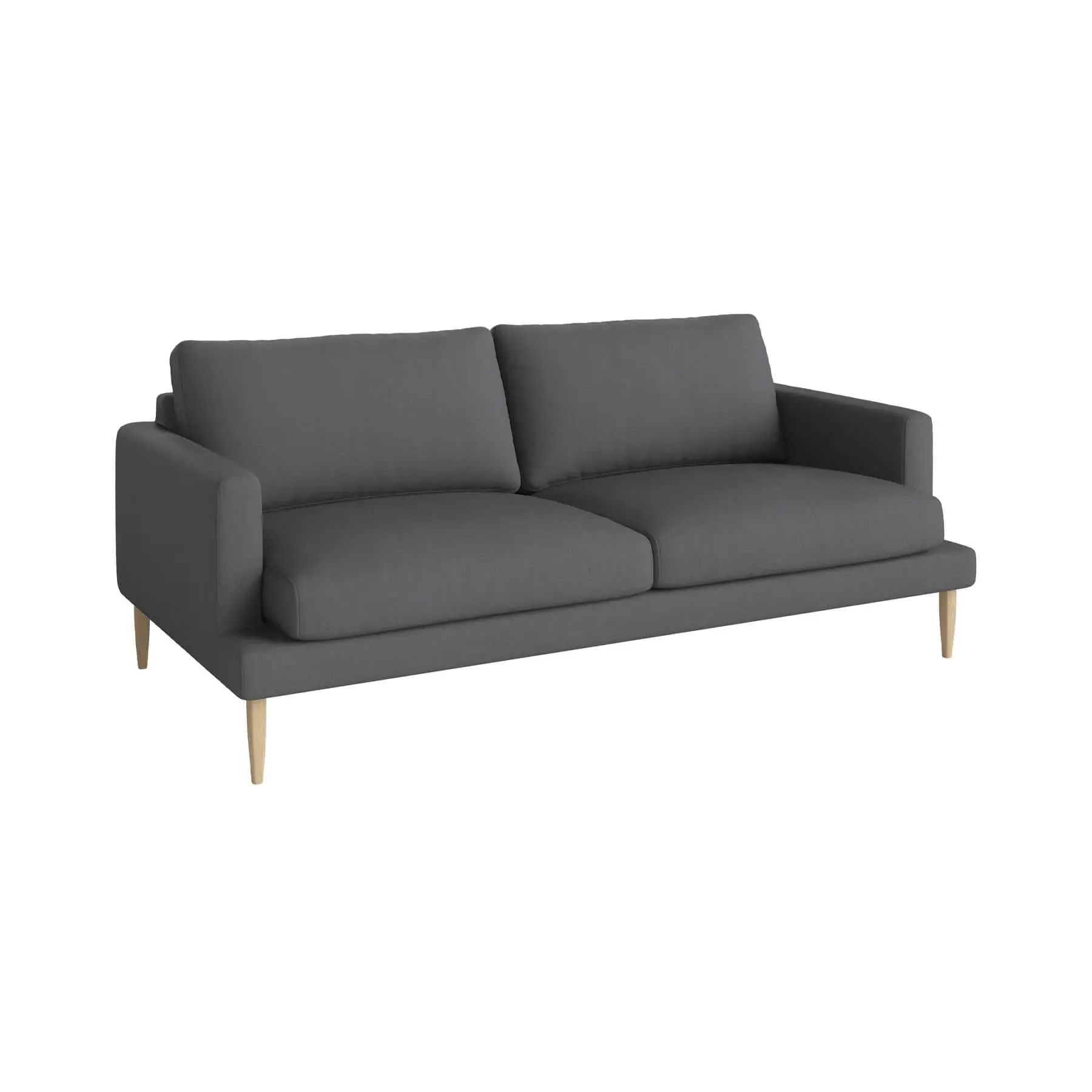 2.5-Seater Sofa with Removable Covers - Dark Grey