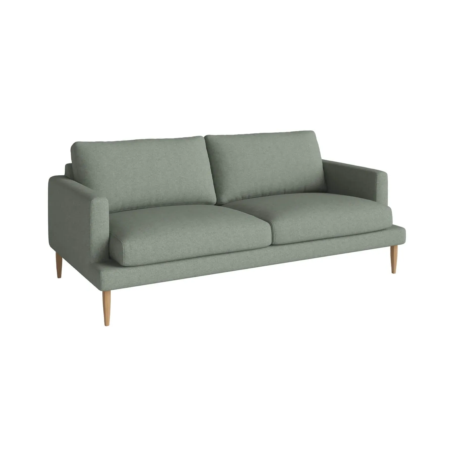 2.5-Seater Sofa with Removable Covers - Green image